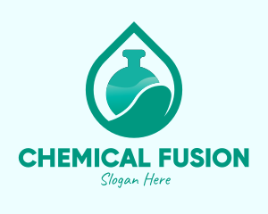 Research Laboratory Flask  logo design