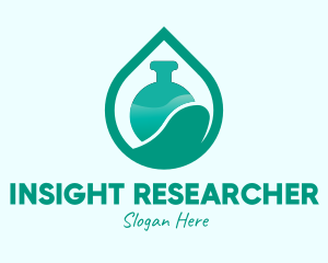 Research Laboratory Flask  logo design