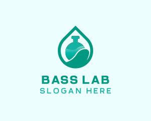 Research Laboratory Flask  logo design