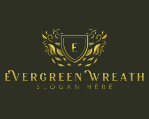 Natural Shield Leaves logo design