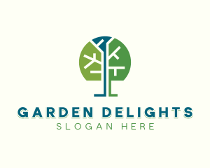 Environmental Tree Plant logo design