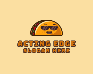 Cool Taco Mexican Sunglasses  logo design