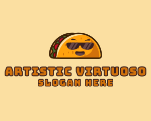 Cool Taco Mexican Sunglasses  logo design