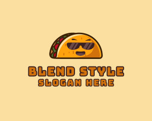 Cool Taco Mexican Sunglasses  logo design