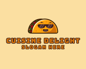 Cool Taco Mexican Sunglasses  logo design