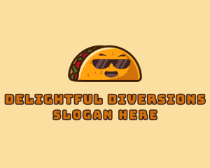 Cool Taco Mexican Sunglasses  logo design