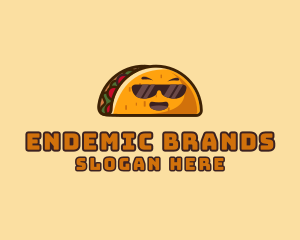 Cool Taco Mexican Sunglasses  logo design