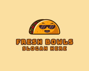 Cool Taco Mexican Sunglasses  logo design