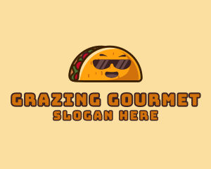 Cool Taco Mexican Sunglasses  logo design