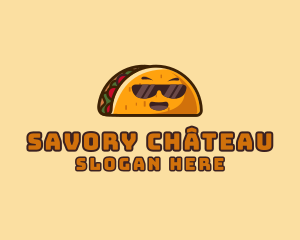 Cool Taco Mexican Sunglasses  logo design