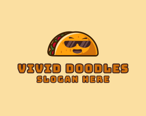 Cool Taco Mexican Sunglasses  logo design