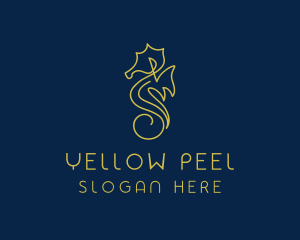 Premium Seahorse Brand logo design