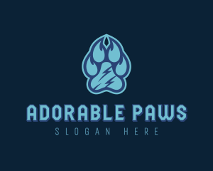 Pet Paw Print logo design