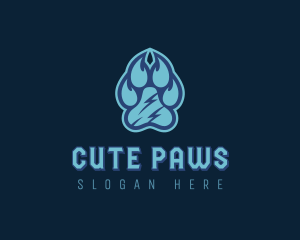 Pet Paw Print logo design