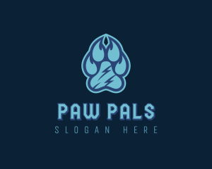 Pet Paw Print logo