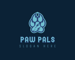 Pet Paw Print logo design