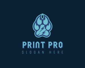 Pet Paw Print logo design