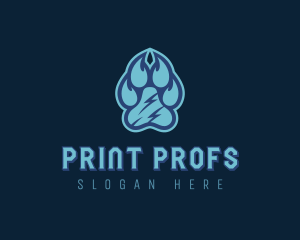 Pet Paw Print logo design