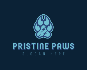 Pet Paw Print logo design