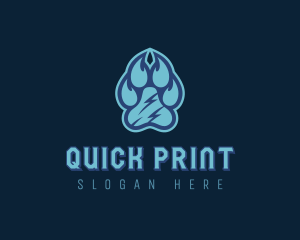 Pet Paw Print logo design