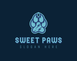 Pet Paw Print logo design