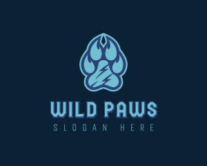 Pet Paw Print logo design