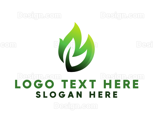 Eco Herbal Leaf Logo