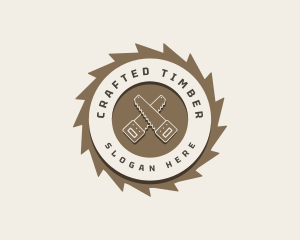 Hand Saw Woodwork logo design