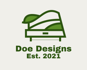 Green Table Shelf Design  logo design