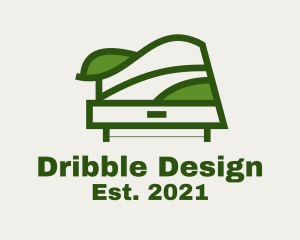 Green Table Shelf Design  logo design