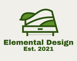 Green Table Shelf Design  logo design