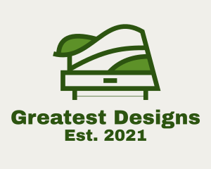 Green Table Shelf Design  logo design