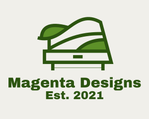 Green Table Shelf Design  logo design