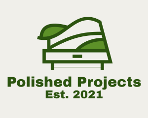 Green Table Shelf Design  logo