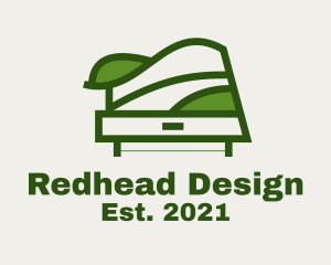 Green Table Shelf Design  logo design