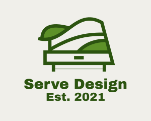 Green Table Shelf Design  logo design