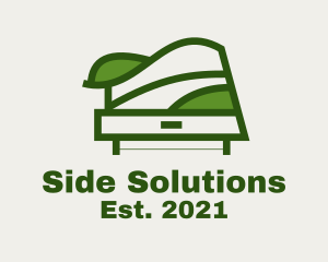 Green Table Shelf Design  logo design