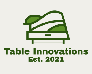 Green Table Shelf Design  logo