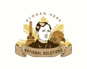 National Filipino Hero logo design