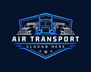 Truck Logistics Cargo logo design