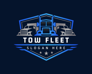 Truck Logistics Cargo logo design