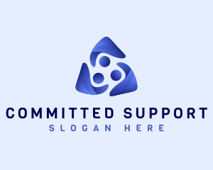 People Team Support logo design