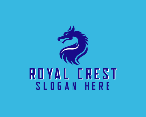 Gaming Dragon Creature logo