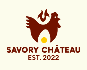 Spicy Chicken Egg  logo design