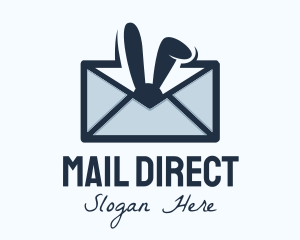 Bunny Mail Envelope logo