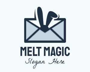 Bunny Mail Envelope logo design