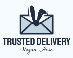 Bunny Mail Envelope logo