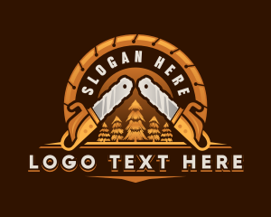 Chainsaw Lumberjack Logging logo