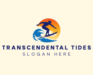 Tide Wave Surfing logo design