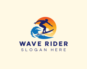 Tide Wave Surfing logo design